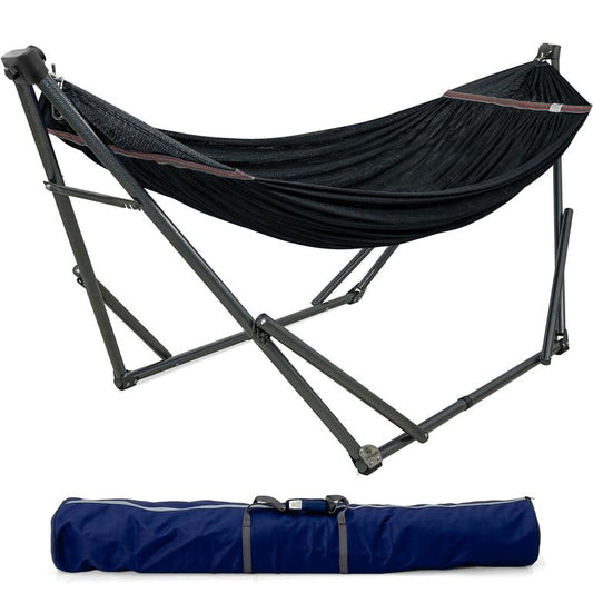 Tranquillo Original Collapsible Hammock with Stand, Black