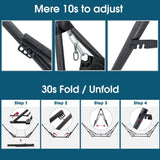 Tranquillo Original Collapsible Hammock with Stand, Black