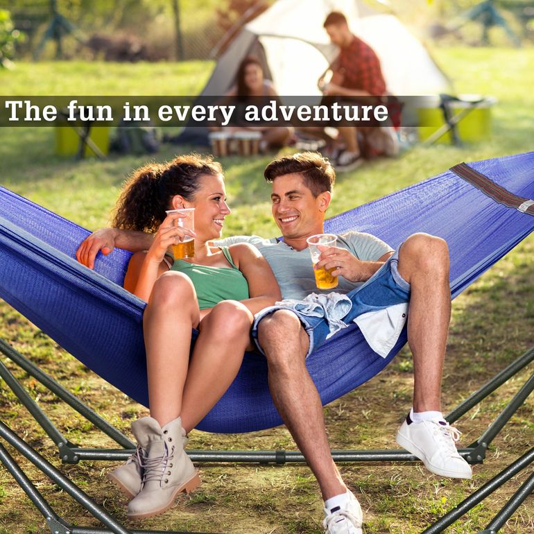 Tranquillo Universal Hammock with Stand, Blue