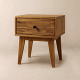 Acacia Sofia Solid Wood Beside Table With 1 Drawer